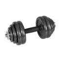 Hantle żeliwne regulowane w walizce z gryfem, zestaw 30kg REBEL ACTIVE