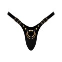 LEATHERETTE HARNESS FABULOUS - ONE SIZE - BLACK GLOSSY