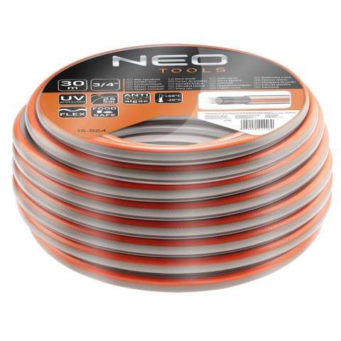 Wąż ogrodowy 3/4" x 30 m, 4-warstwowy NEO OPTIMA Wąż ogrodowy 3/4" x 30 m, 4-warstwowy NEO OPTIMA