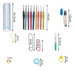 Zestaw do szydełkowania- 113el. 25407
