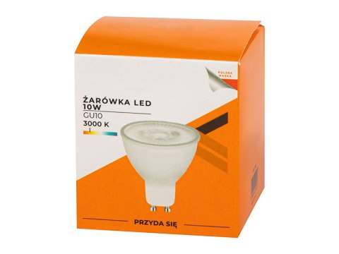 87-412# Żarówka led gu10 10w 230v b.ciepła 87-412# Żarówka led gu10 10w 230v b.ciepła
