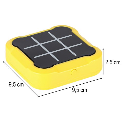 Kółko krzyżyk gra elektroniczna logiczna tic tac toe konsola przenośna żółta Kółko krzyżyk gra elektroniczna logiczna tic tac toe konsola przenośna żółta