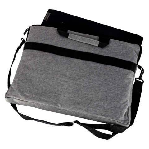Torba na laptopa 15,6 cali etui pokrowiec z paskiem teczka damska męska mocna szara Torba na laptopa 15,6 cali etui pokrowiec z paskiem teczka damska męska mocna szara