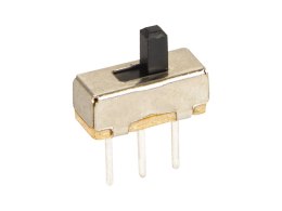 6506# Przełącznik hebelkowy-suwakowy 12x4mm h=13 montaż tht