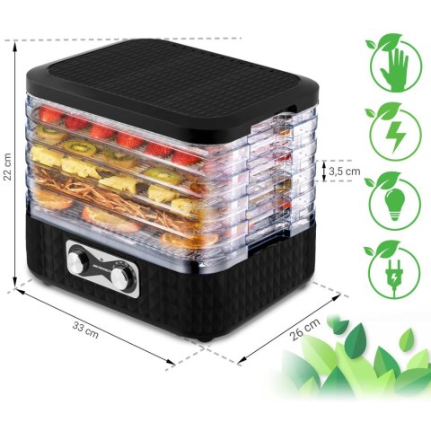 Suszarka do żywności Berdsen BD-692 czarna Suszarka do żywności Berdsen BD-692 czarna