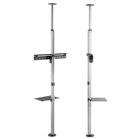 Uchwyt TV teleskopowy sufitowo-podłogowy z półką Maclean, 37"-70", max 30kg, MC-791N Uchwyt TV teleskopowy sufitowo-podłogowy z półką Maclean, 37"-70", max 30kg, MC-791N