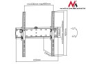 Uchwyt do telewizora Maclean, max VESA 400x400, 32-75", do 40kg, czarny, MC-665