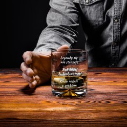 Urodzinowa szklanka do whisky z nadrukiem - prezent na 60-tkę