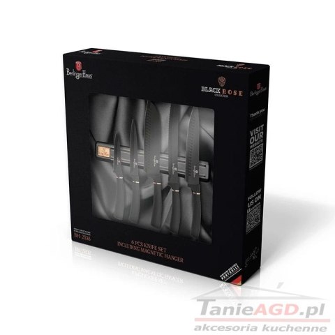 ZESTAW NOŻY 6 ELE. BERLINGER HAUS BLACK ROSE BH-2535 ZESTAW NOŻY 6 ELE. BERLINGER HAUS BLACK ROSE BH-2535