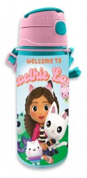 Bidon 600 ml aluminiowy koci domek gabi