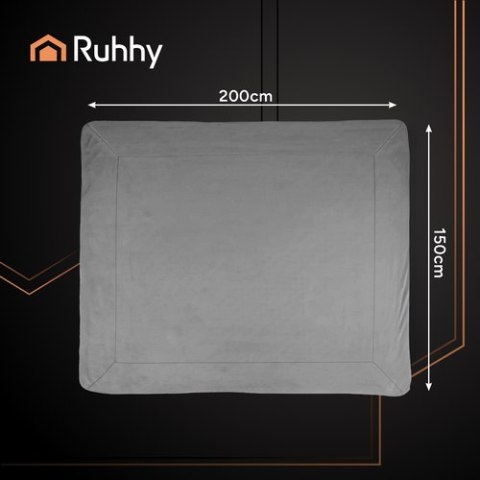 Koc dwustronny 150x200cm ciemnoszary Ruhhy 26292 Koc dwustronny 150x200cm ciemnoszary Ruhhy 26292