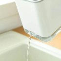 AG886A Pojemnik ociekacz na sztućce biało-czarny