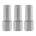 Bity Hex H8 x 25 mm, 3 szt.