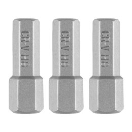 Bity Hex H8 x 25 mm, 3 szt.
