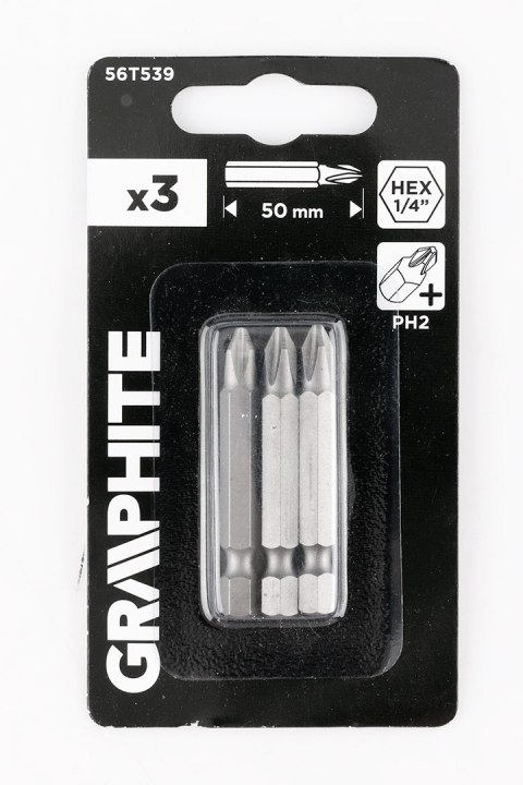 Bity PH2 x 50 mm, 3 szt. Bity PH2 x 50 mm, 3 szt.