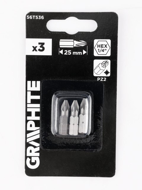 Bity PZ2 x 25 mm, 3 szt. Bity PZ2 x 25 mm, 3 szt.