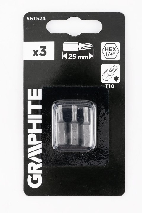 Bity Torx T10 x 25 mm, 3 szt. Bity Torx T10 x 25 mm, 3 szt.
