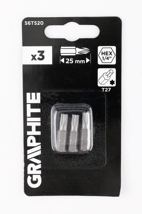 Bity Torx T27 x 25 mm, 3 szt. Bity Torx T27 x 25 mm, 3 szt.