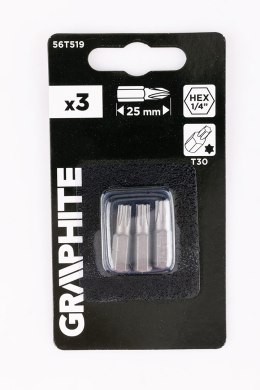Bity Torx T30 x 25 mm, 3 szt.