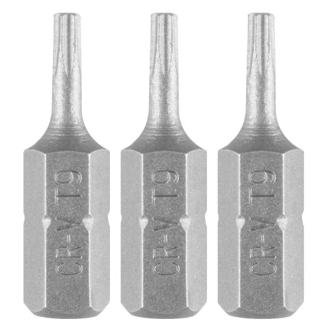 Bity Torx T9 x 25 mm, 3 szt. Bity Torx T9 x 25 mm, 3 szt.