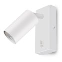 Kinkiet / lampa ścienna Maclean, punktowa, okrągła, GU10, z włącznikiem 55x100mm, kolor biały, MCE369 W Kinkiet / lampa ścienna Maclean, punktowa, okrągła, GU10, z włącznikiem 55x100mm, kolor biały, MCE369 W