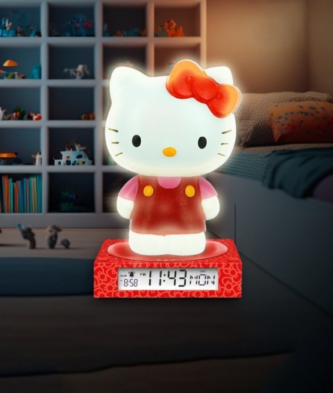 Lampka 3d z budzikiem hello kitty Lampka 3d z budzikiem hello kitty