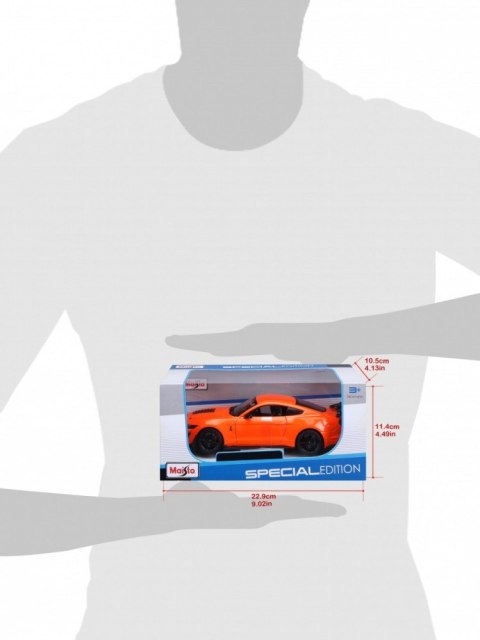 Model kompozytowy 2020 mustang shelby gt500 pomarańczowy 1:24 Model kompozytowy 2020 mustang shelby gt500 pomarańczowy 1:24