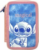 Piórnik dwukomorowy stitch z wyposażeniem