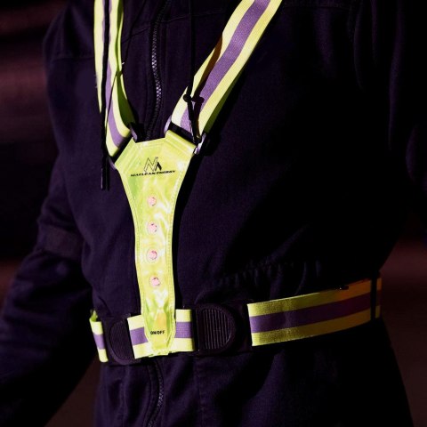 Szelki LED dla biegaczy, rowerzystów Maclean baterie 2xCR2032, wodoodporność IPX2, możliwość regulacji MCE425 Szelki LED dla biegaczy, rowerzystów Maclean baterie 2xCR2032, wodoodporność IPX2, możliwość regulacji MCE425