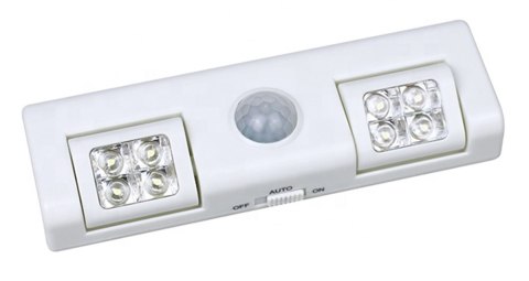 ZD26A Lampka 8 led czujnik ruchu biała ZD26A Lampka 8 led czujnik ruchu biała