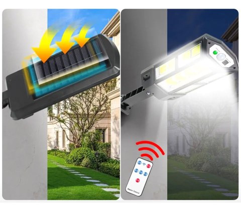 ZD96 Lampa solarna led 300w czujnik zmierzchu i ruchu ZD96 Lampa solarna led 300w czujnik zmierzchu i ruchu