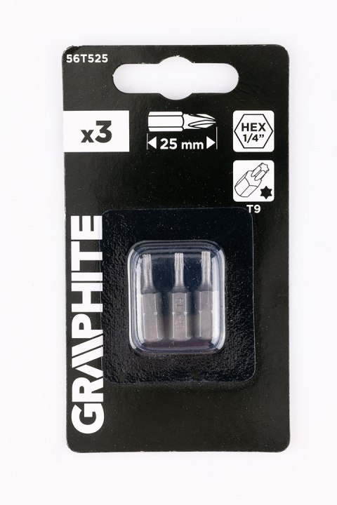 Bity Torx T9 x 25 mm, 3 szt. Bity Torx T9 x 25 mm, 3 szt.