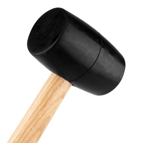 Młotek gumowy 58 mm/450 g, trzonek drewniany Młotek gumowy 58 mm/450 g, trzonek drewniany