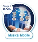 Muzyczna karuzelka 3w1 infantino beżowa