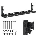 Organizer podbiurkowy na kable Maclean, max. obciążenie 5kg, max. 728mm, czarny, MC-103 B