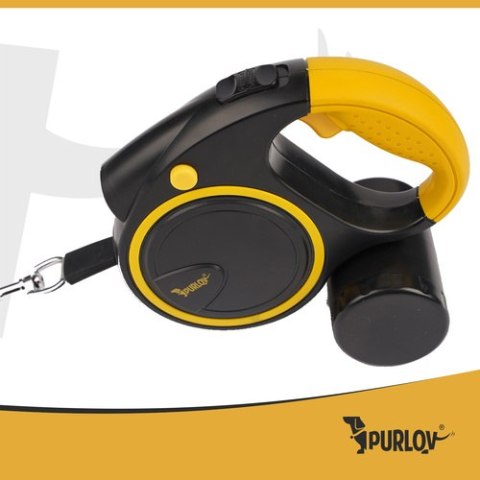 Smycz automatyczna z latarką 5m Purlov 25965 Smycz automatyczna z latarką 5m Purlov 25965