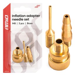 Zestaw adapterów do pompowania m8 amio-04502