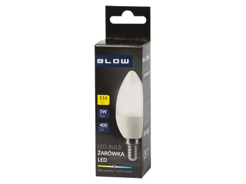 87-403# Żarówka led e14 c37 eco 5w biała neutralna 87-403# Żarówka led e14 c37 eco 5w biała neutralna