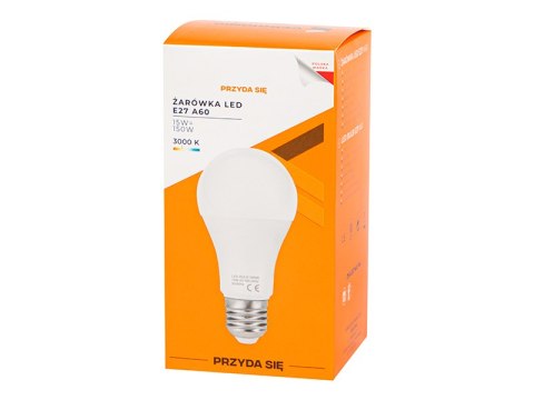87-418# Żarówka led e27 15w a60 230v biała ciepła 87-418# Żarówka led e27 15w a60 230v biała ciepła