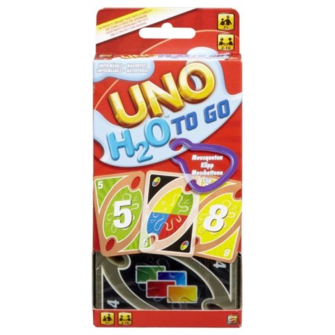 Gra uno h2o to go karty wodoodporne