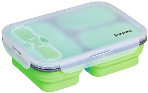 POJEMNIK LUNCHBOX SILIKONOWY 1100ml 3-KOMOROWY KLAUSBERG KB-7024 POJEMNIK LUNCHBOX SILIKONOWY 1100ml 3-KOMOROWY KLAUSBERG KB-7024