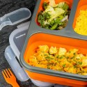 POJEMNIK LUNCHBOX SILIKONOWY 1100ml 3-KOMOROWY KLAUSBERG KB-7024