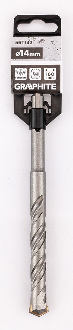 Wiertło do betonu SDS Plus z podwójną spiralą 14 x 160 mm Wiertło do betonu SDS Plus z podwójną spiralą 14 x 160 mm