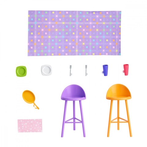 Zestaw lalka barbie przytulny domek Zestaw lalka barbie przytulny domek