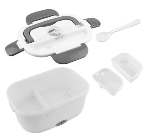 AG479G Lunchbox podgrzewany biało-szary AG479G Lunchbox podgrzewany biało-szary