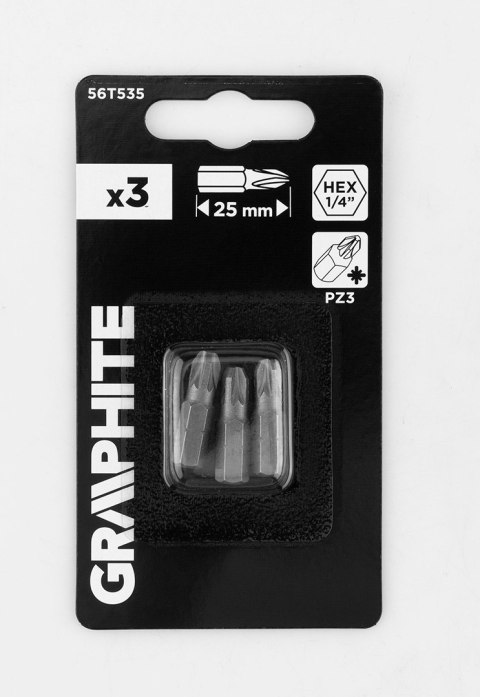 Bity PZ3 x 25 mm, 3 szt. Bity PZ3 x 25 mm, 3 szt.