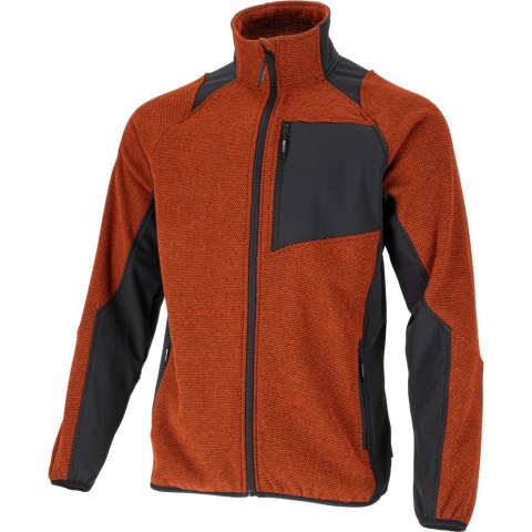 Bluza tech-fleece ceglasto-czarna, "xl", ce, lahti Bluza tech-fleece ceglasto-czarna, "xl", ce, lahti