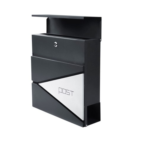 Duża Skrzynka Pocztowa Na Listy Gazety Antracytowa Napis POST 37x37x10,5 cm Duża Skrzynka Pocztowa Na Listy Gazety Antracytowa Napis POST 37x37x10,5 cm