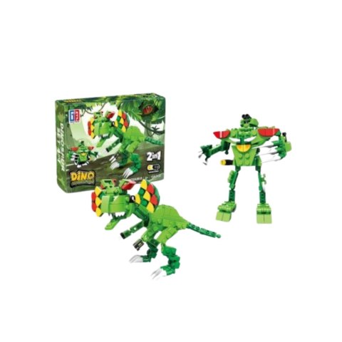 Klocki Konstrukcyjne Dinozaur Robot 2w1 50-70 el. Mix Klocki Konstrukcyjne Dinozaur Robot 2w1 50-70 el. Mix