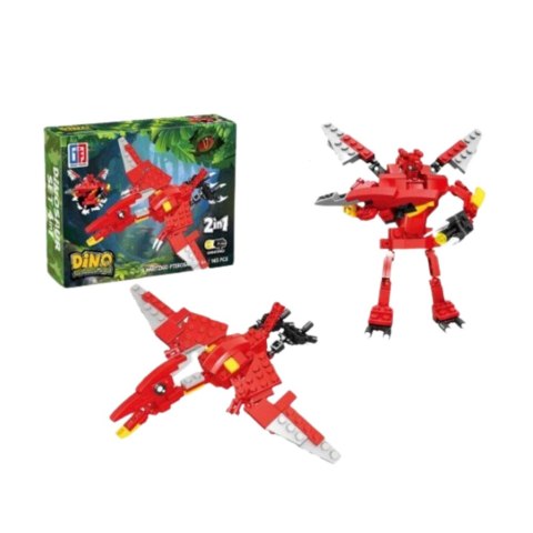 Klocki Konstrukcyjne Dinozaur Robot 2w1 50-70 el. Mix Klocki Konstrukcyjne Dinozaur Robot 2w1 50-70 el. Mix
